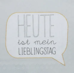 Räder Cocktailserviette ''Lieblingstag'' 25 x 25 cm