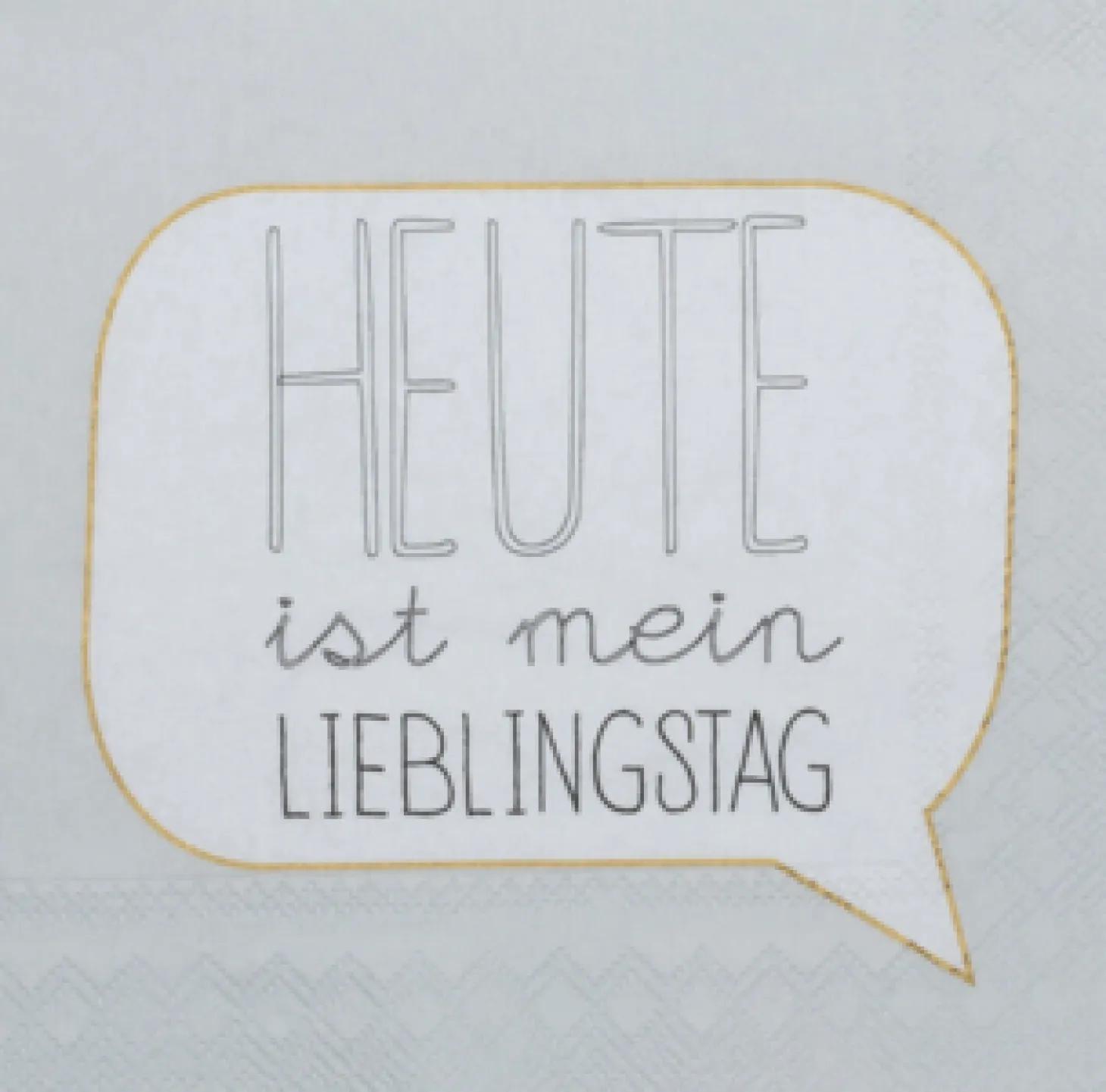 Räder Cocktailserviette ''Lieblingstag'' 25 x 25 cm