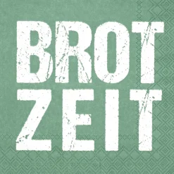 Räder Serviette "Brotzeit" grün 33 x 33 cm