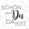 Räder Serviette "Schön dass du da bist"