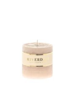Riverdale Kerze Pillar 7x7 cm beige glatt