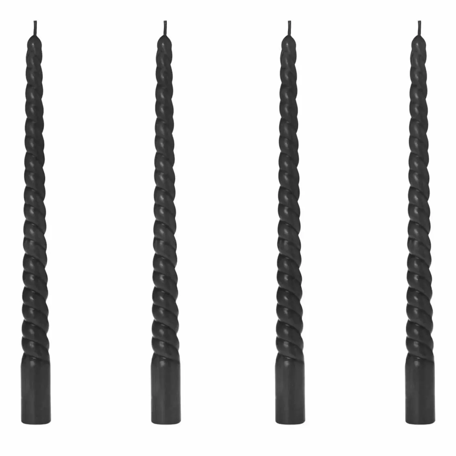 Riverdale Stabkerze Rose schwarz 4 Stück