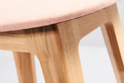 SACKit Nordic Barhocker – Buche schwarz – gepolstert – (73cm) Leder Ultra Brandy