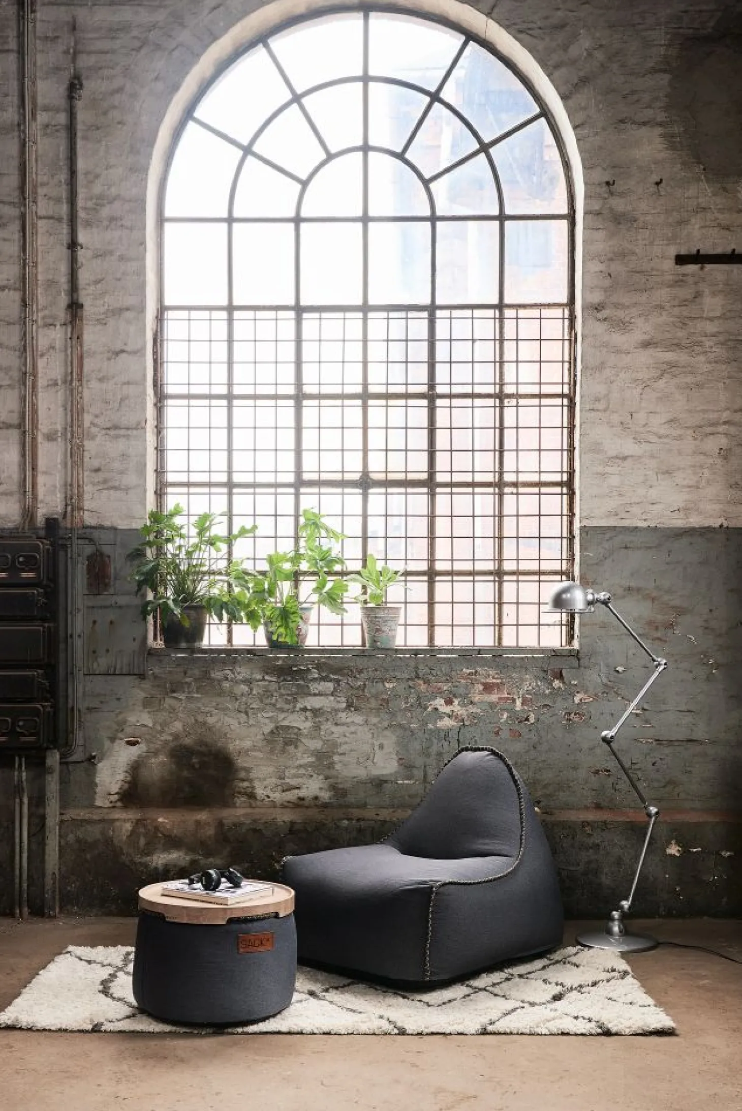 SACKit RETROit Canvas (mit Griff) Dunkelbraun/Sand