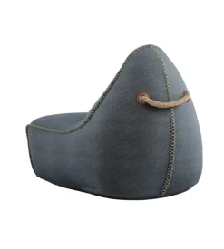 SACKit RETROit Canvas Sitzsack Sparset – Loungsessel und Hocker (Indoor) petrol