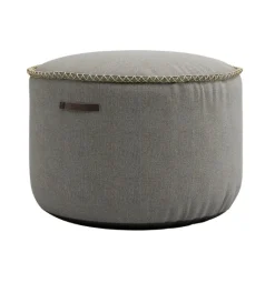 SACKit RETROIt Medley exklusives Indoor Sitzsack Set – Sitzsack + Hocker zum Sparpreis grau