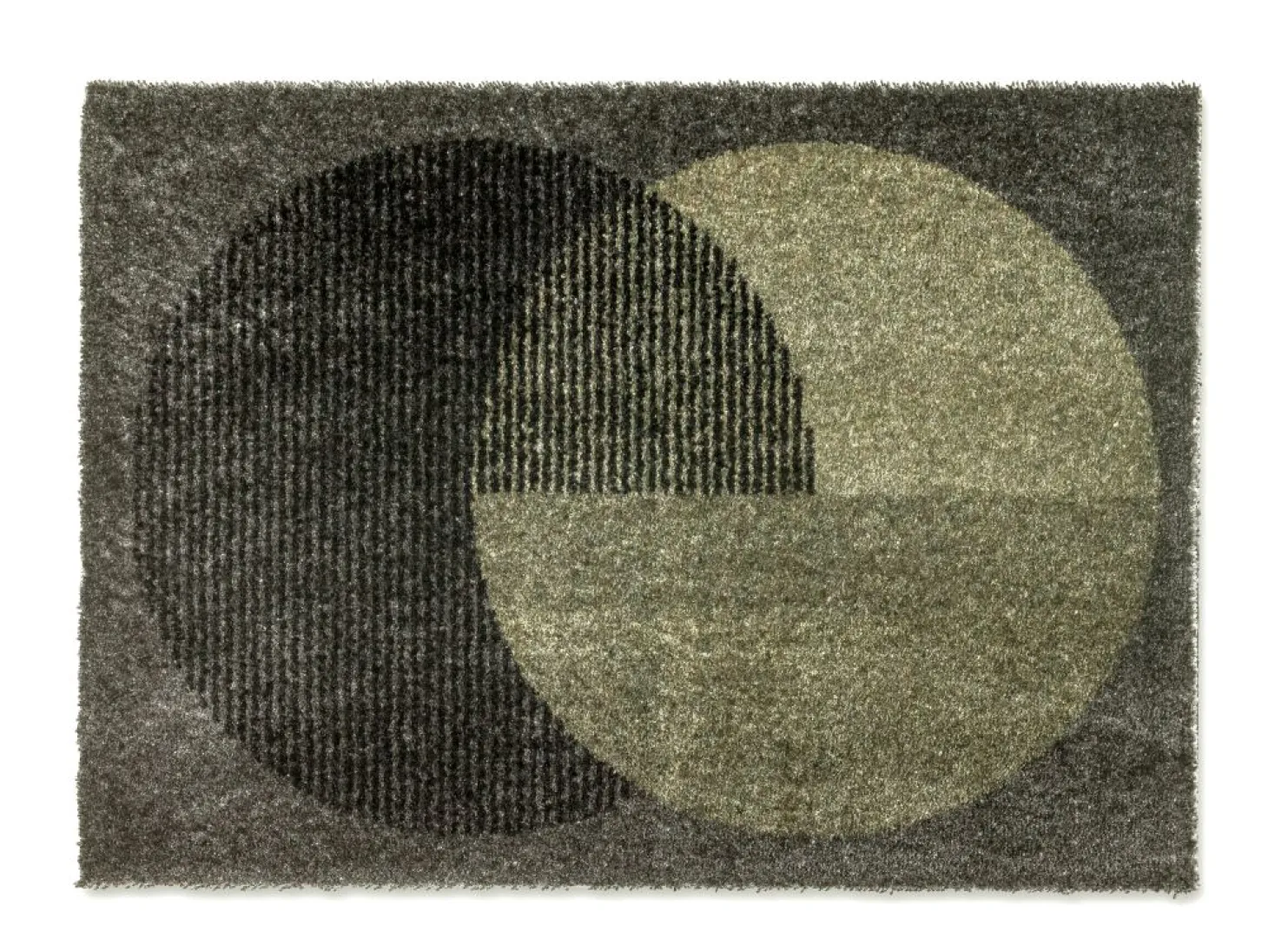 Schöner Wohnen Manhattan Fußmatte Circle olivgrün 50x70 cm