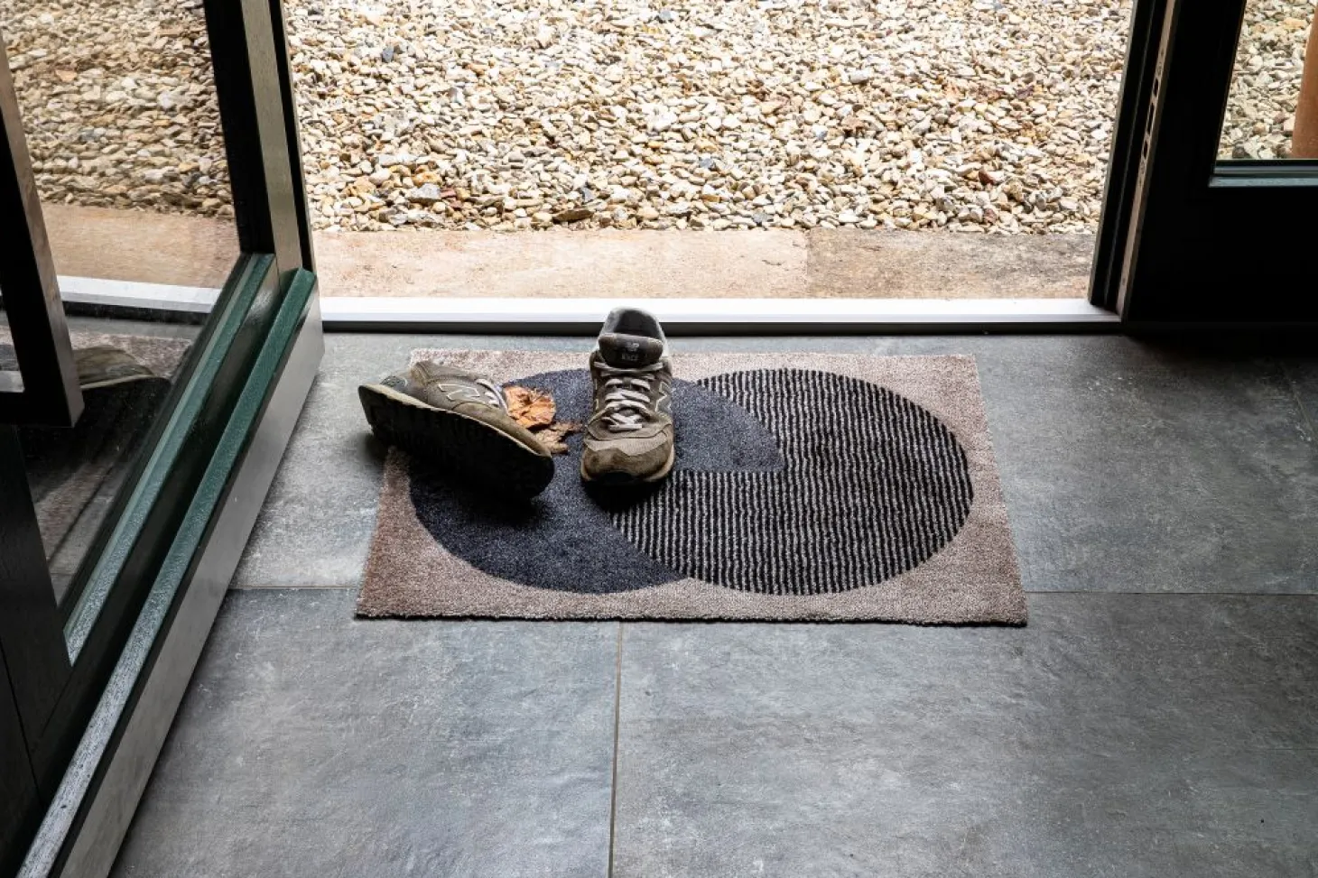 Schöner Wohnen Manhattan Fußmatte Circle olivgrün 50x70 cm