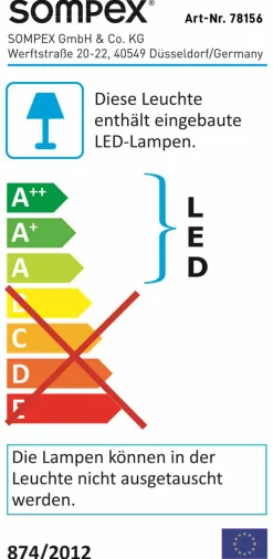 Sompex LED Outdoor Leuchte - Troll Tischleuchte Weiß