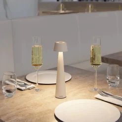 Sompex Mono Outdoortischleuchte mit Touchdimmer rot