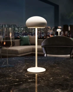 Sompex Pebble Akku-Tischleute Retro-Design pink