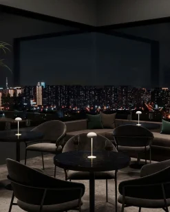 Sompex Pebble Akku-Tischleute Retro-Design pink