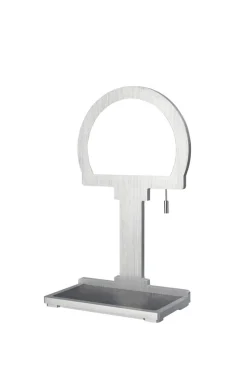 Sompex Tischleuchte Steve inkl. kabellose Ladestation alu