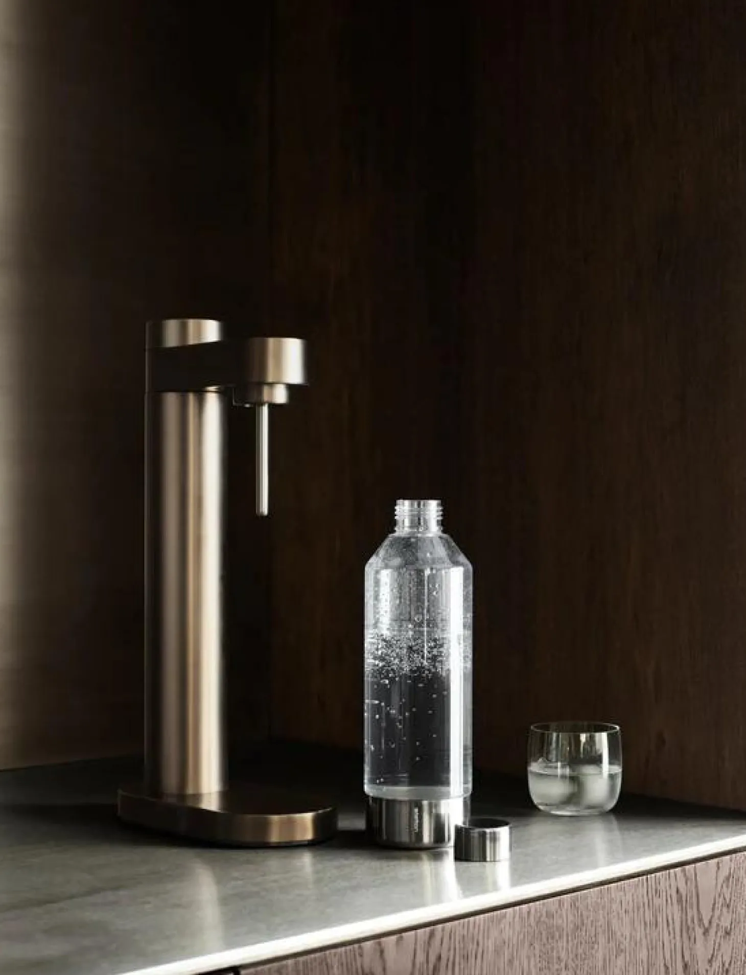 Stelton Brus Wassersprudler braun metallic