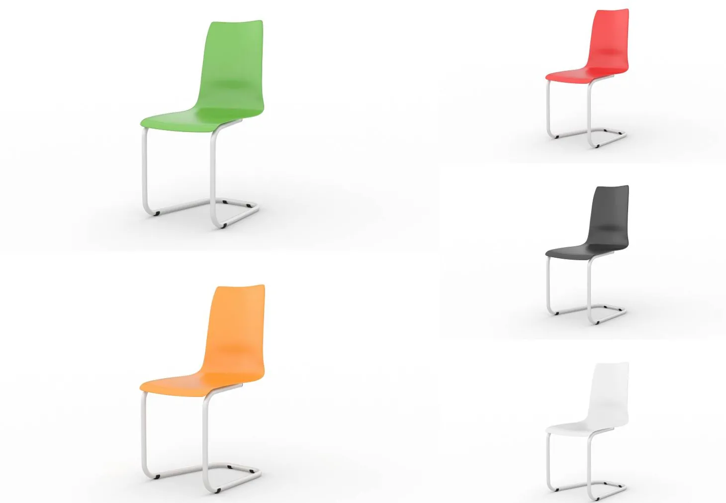 Tojo Stuhl Freischwinger Leuchtgrün