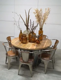 Trademark Living Bodenvase Joy Ø33 x h40 cm Rauchfarbig