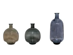 Trademark Living Bodenvase Joy Ø33 x h40 cm Rauchfarbig