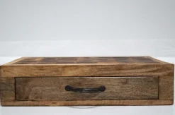 Trademark Living Holzschneidebrett Food mit funktioneller Schublade