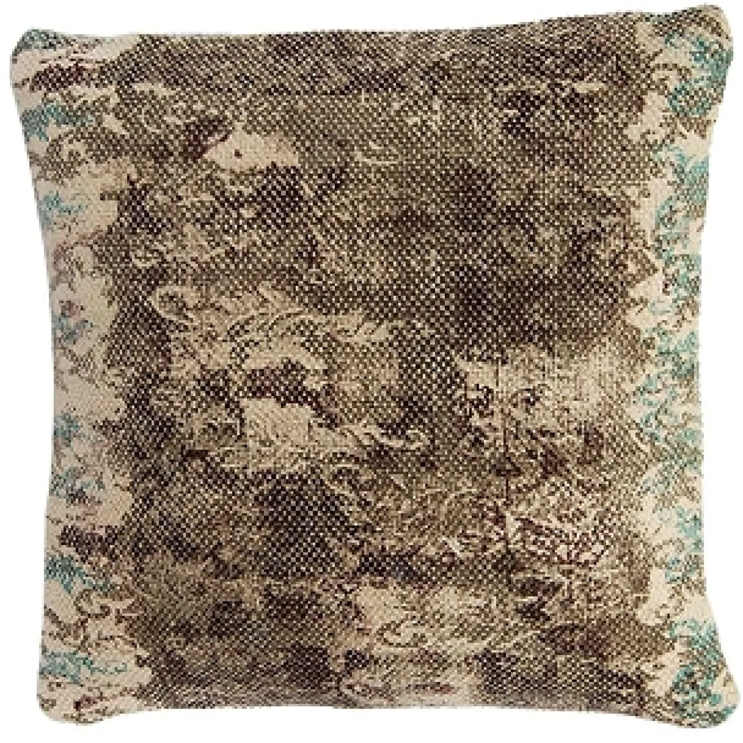 Trademark Living Kissen mit ethnischem Muster 45x45 cm braun/blau