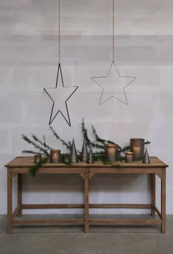 Trademark Living Stern mit Lederschnur, Eisen Ø 52 cm