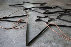 Trademark Living Stern mit Lederschnur, Eisen Ø 52 cm