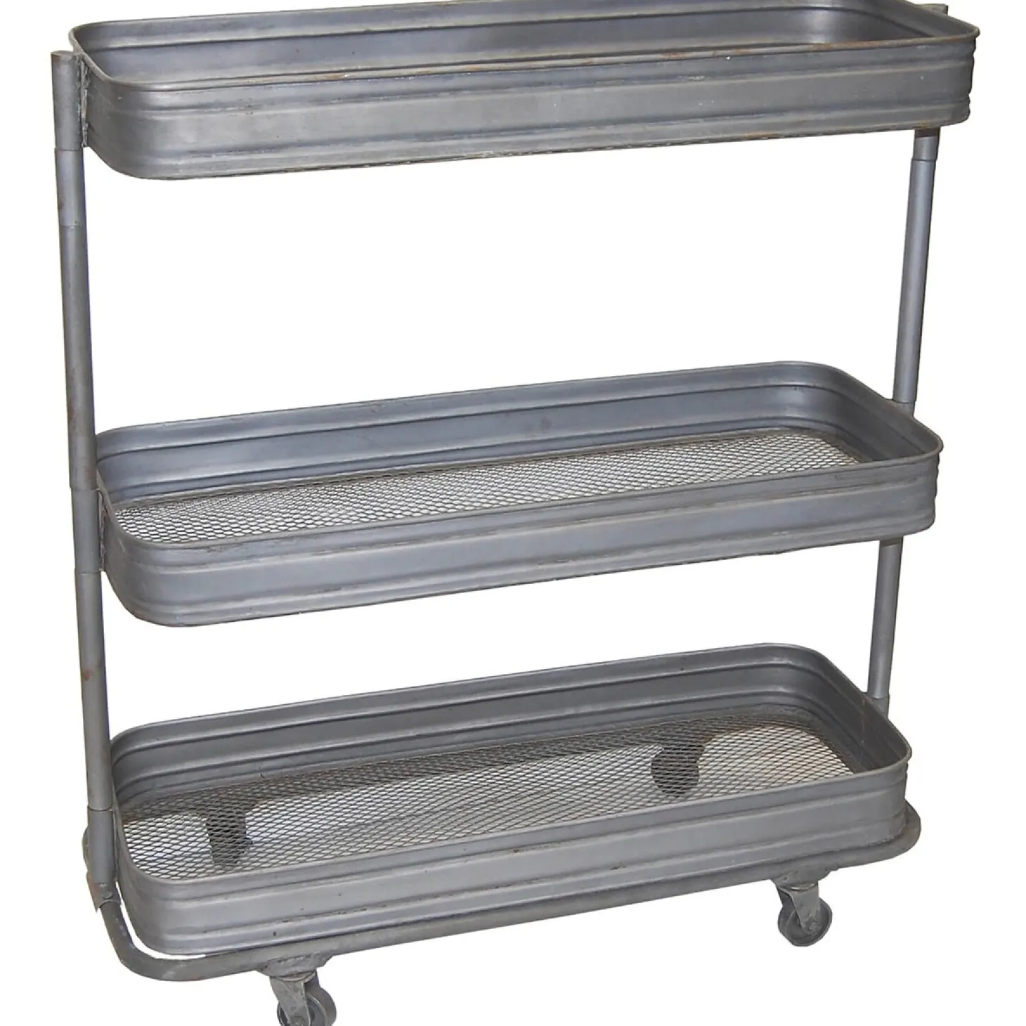 Trademark Living Vega Eisenrollwagen- Zink