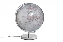 TROIKA Globus beleuchtet STELLAR LIGHT silber