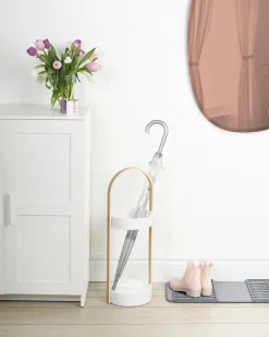 Umbra Schirmständer Stand weiß/natur