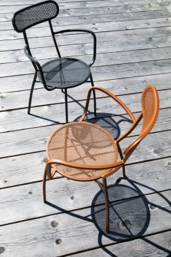 vermobil Ciao robuster Outdoorsessel mit Armlehne corten CO