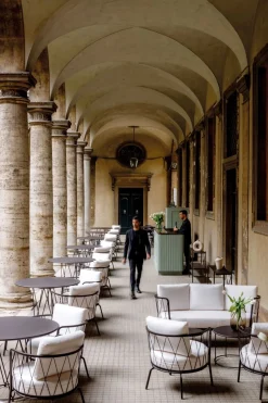 vermobil Daisy niedriger Lounge-Sessel matt weiß, grau-grigio