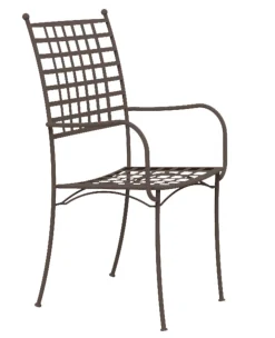 vermobil Gartenstuhl mit Armlehne Tosca bronze