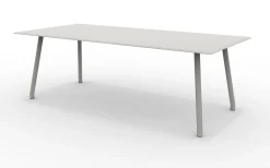 vermobil Großer Gartentisch Verdea 220 cm Hellgrau