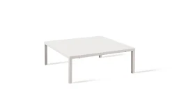 vermobil Loungetisch Quatris 80x60x30 cm weiß