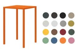 vermobil Outdoor Stehtisch Quatris 70x70x110 cm weiß