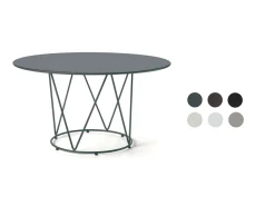 vermobil Outdoor Tisch Daisy Ø 130 cm schwarz NE