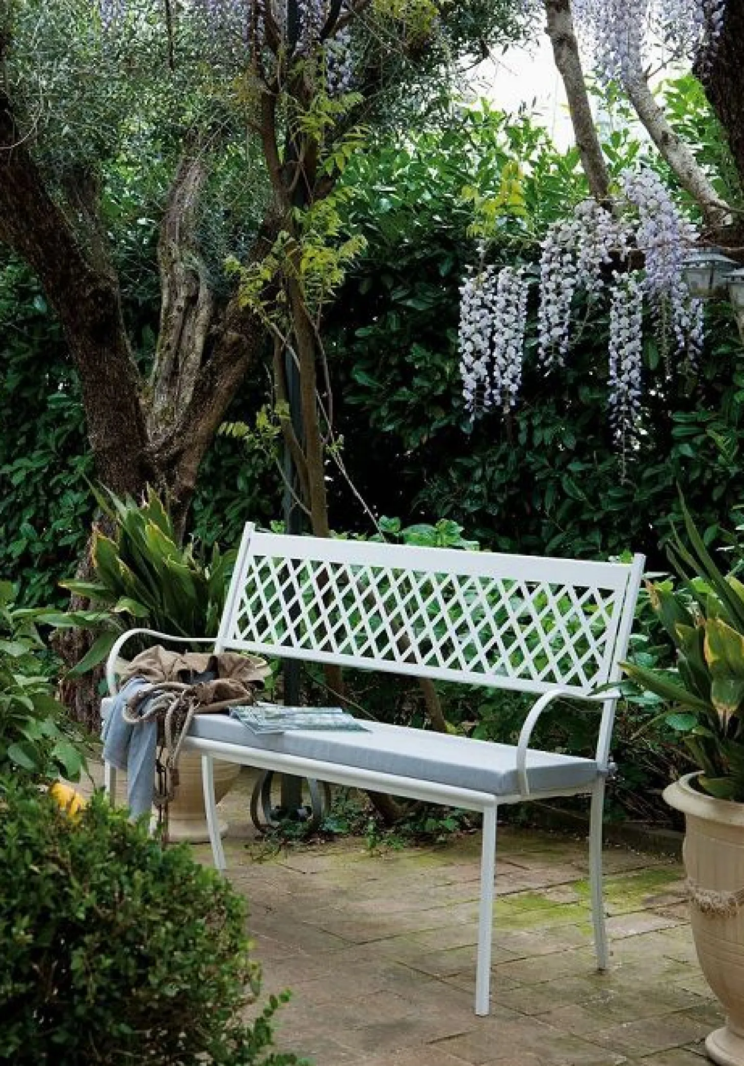 vermobil Terrassenbank Summertime antik grau