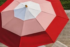 Weishäupl Acryltuch Breeze für Schirm Klassiker Ø 350 cm weiß/rosa/kirschrot