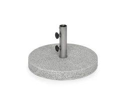 Weishäupl Bodenplatte Granit rund 75 kg mit Edelstahlhülse Ø 54 mm