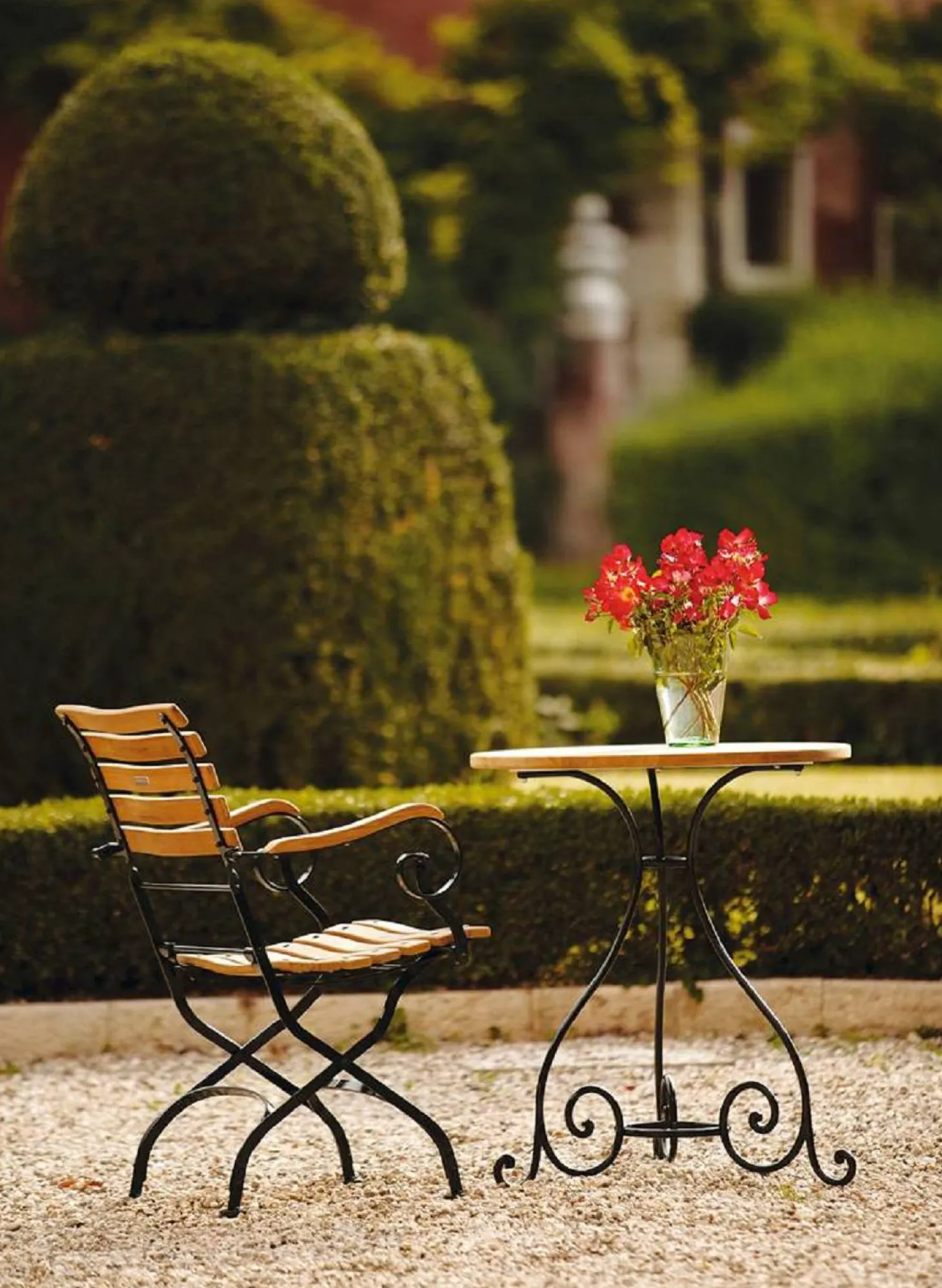 Weishäupl Outdoor Sessel Classic weiß, Belattung gerade