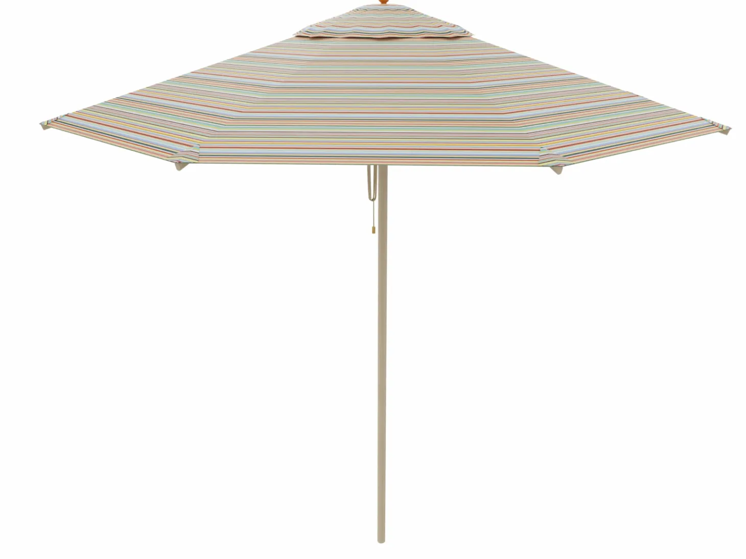 Weishäupl Runder Sonnenschirm Ø 250 cm Klassiker Multicolor mini, mit Flaschenzug