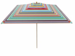 Weishäupl Schirm Klassiker 210 x 210 cm Acryltuch Multicolor mit Flaschenzug