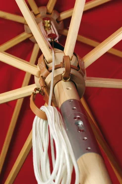 Weishäupl Schirm Klassiker Acryltuch schwarz/anthrazit/grau mit Flaschenzug Ø 350 cm