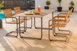 Weishäupl Sessel Prato Edelstahl Belattung Teak