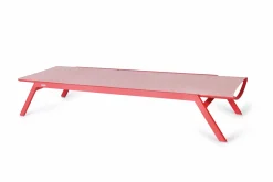 Weishäupl Sonnenliege Minu klappbar Koralle, Apricot meliert