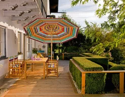 Weishäupl Sonnenschirm Klassiker Ø 350 cm Acryltuch Multicolor Knickmechanismus & Flaschenzug