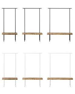 weld & co Garderobe Altholz 01 S 90 x 40 x 190 weiß