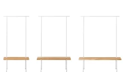 weld & co Garderobe Eiche 01 S 90 x 40 x 190 schwarz