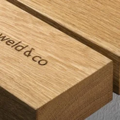 weld & co Garderobe Eiche 01 S 90 x 40 x 190 schwarz