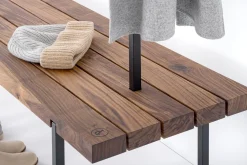 weld & co Garderobe Nussbaum 01 S 90 x 40 x 190 schwarz