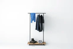 weld & co Kleiderstange Eiche 01 S 90 x 40 x 160 schwarz